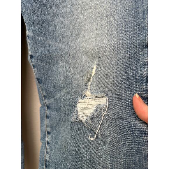 Adriano Goldschmied The Prima Crop Jeans Light Blue Women’s 31 Distressed - Picture 3 of 14